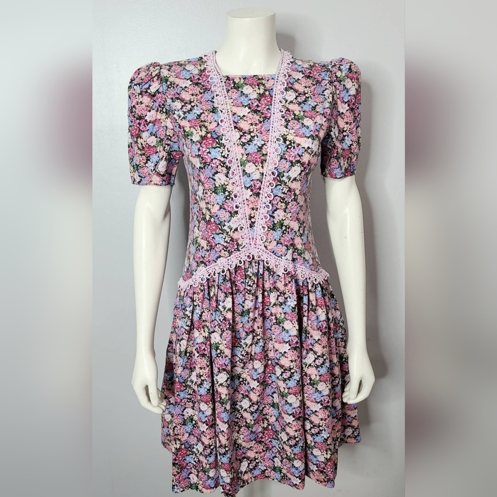 Vintage GUNNE SAX Floral Dress